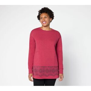 Gymwrap Women's Top Sz S Make Your Selection: LOGO by Lori Goldstein Red A711006